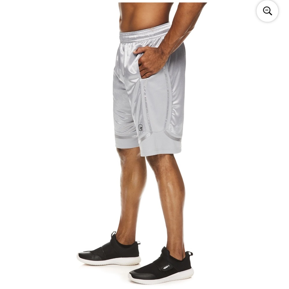 Men's and Big Men's Active Core 11" Home Court Basketball Shorts color:Sleet